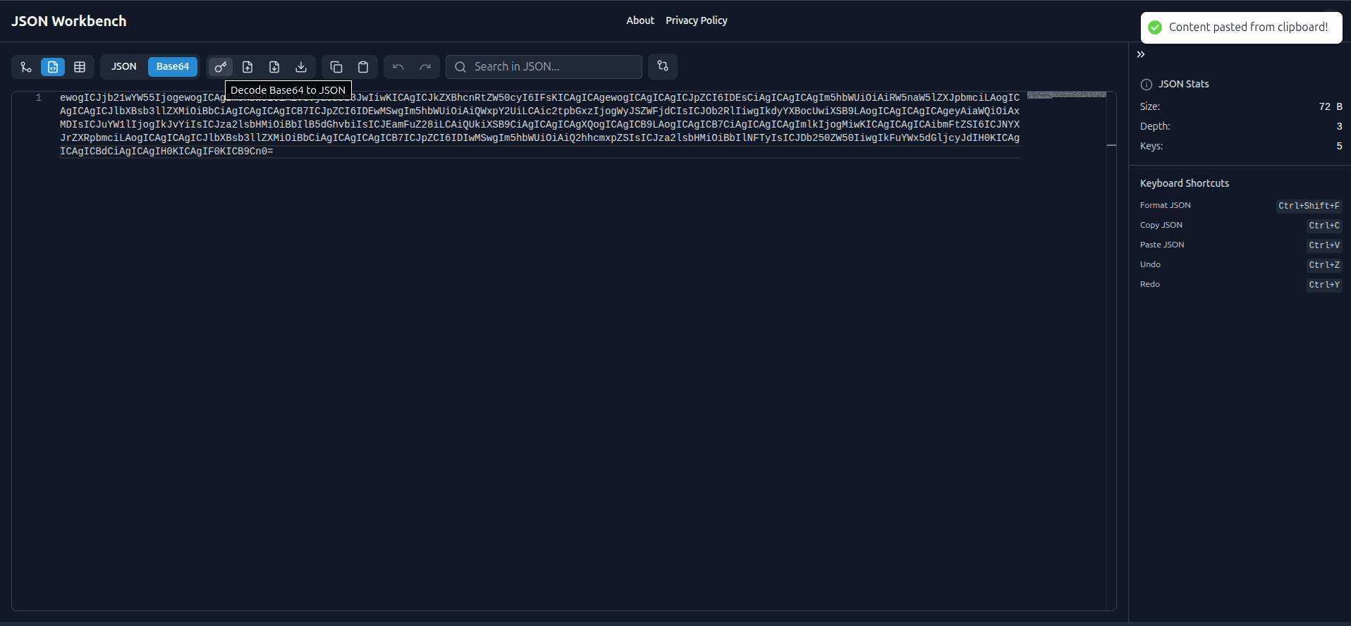 Base64 Encoding/Decoding